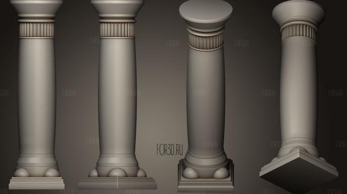 Columns Collection7 stl model for CNC
